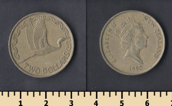 Монеты Новой Зеландии 2 Доллара